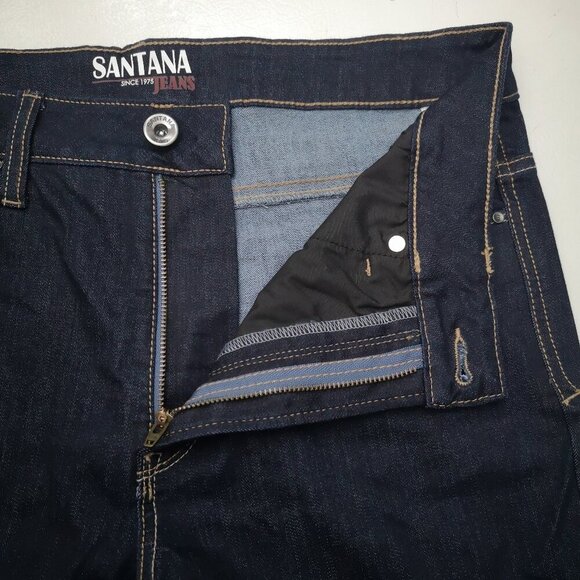 Santana Ladies Size 10 Dark Wash Slimmer Leg Zipper & Button Closure Jeans - Picture 6 of 13